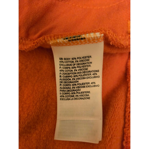 The North Face Women's Logo Play Hoodie Cropped Orange Never Stop Exploring XL - Picture 5 of 8